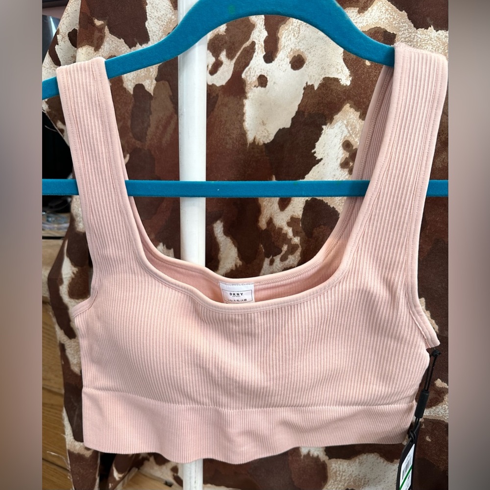 DKNY sports cropped top/bra L
